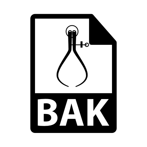 Bak file format symbol