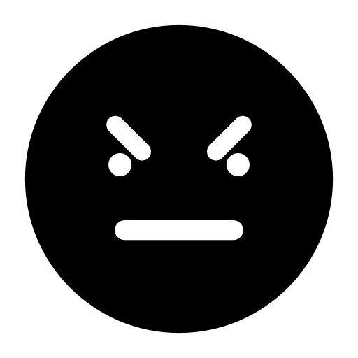 Bad emoticon square face