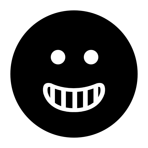 Happy smiling emoticon square face