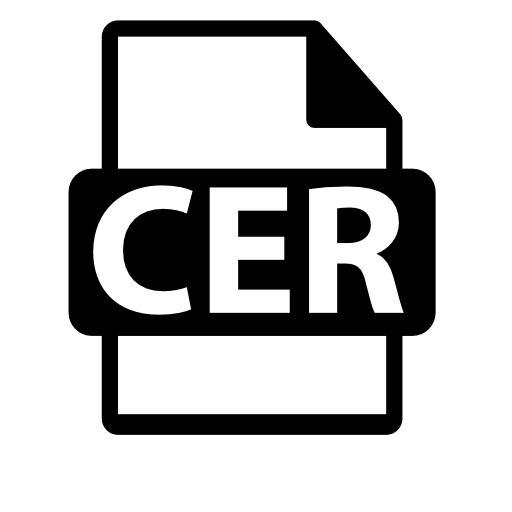 Cer file format symbol