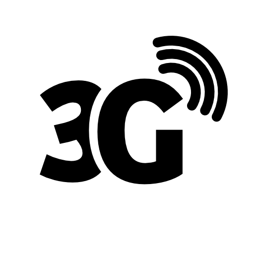 3G signal phone interface symbol