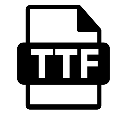 TTF file format symbol