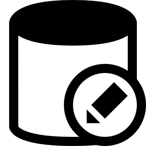 Database edit button