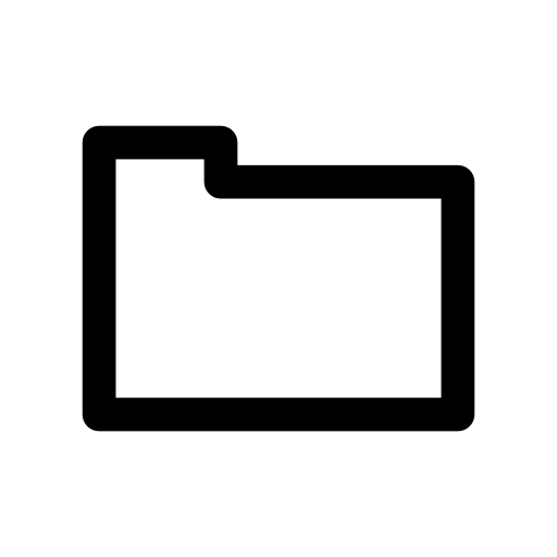 Rectangular folder outline