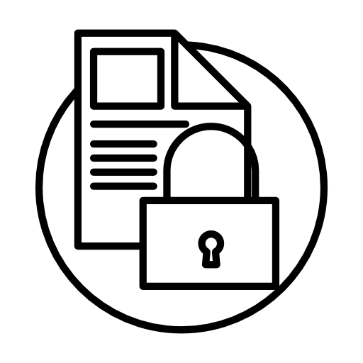 Document with padlock