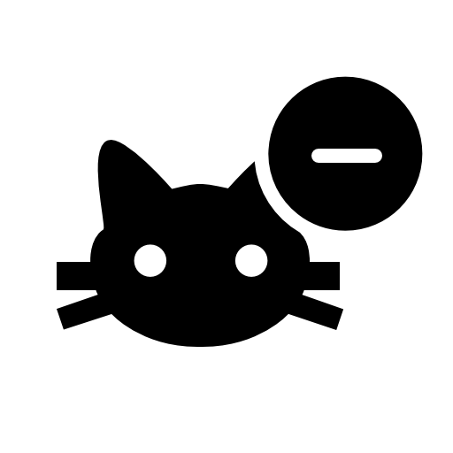 Cat minus sign