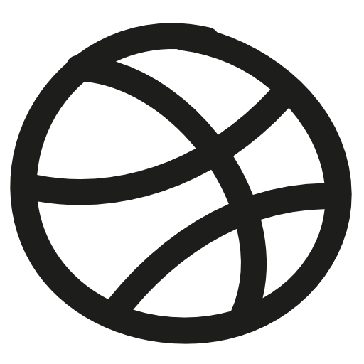 Dribbble hand drawn logo