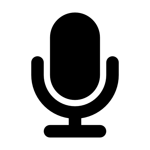 Black microphone