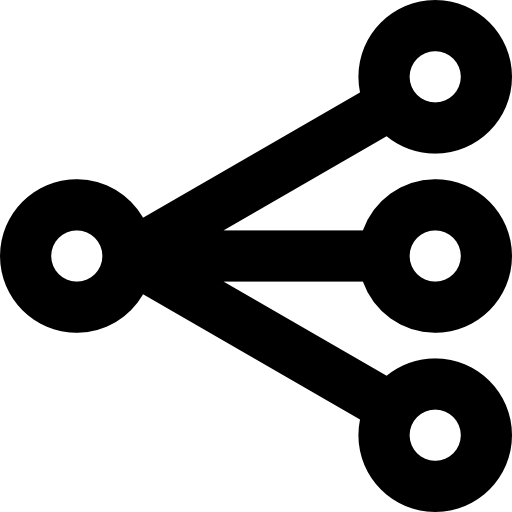 Three line segments with vertex