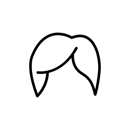 Female hair variant outline