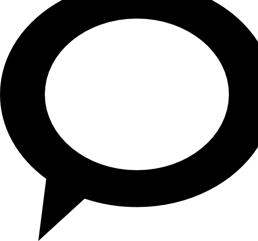 Rounded speech balloon