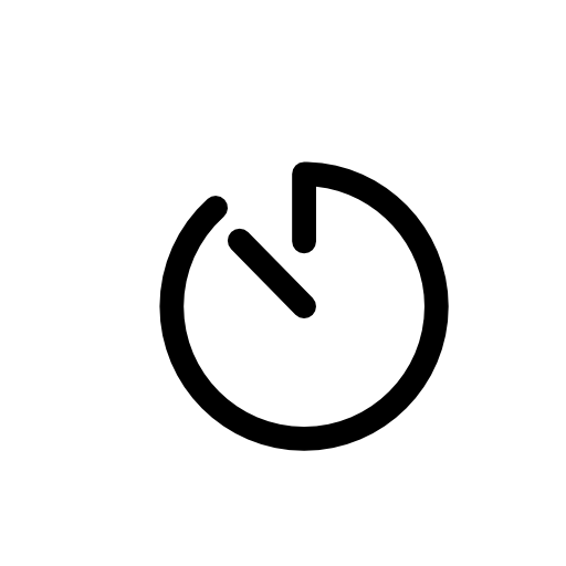 Dark clock outline