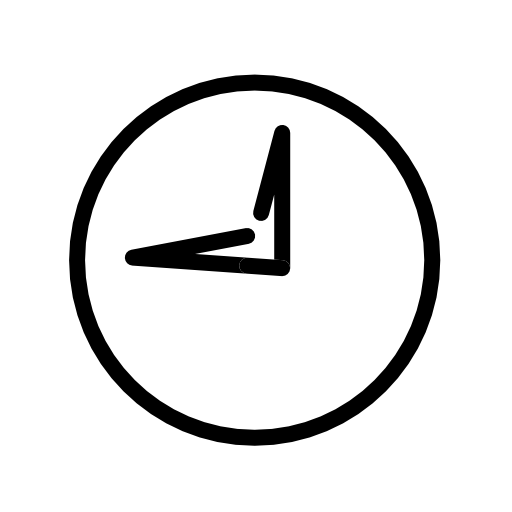 Timer clock outline