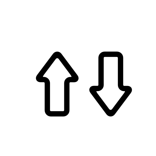 Up and down interface arrows