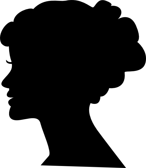 Female head silhouette