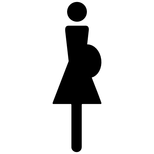 Pregnant woman silhouette