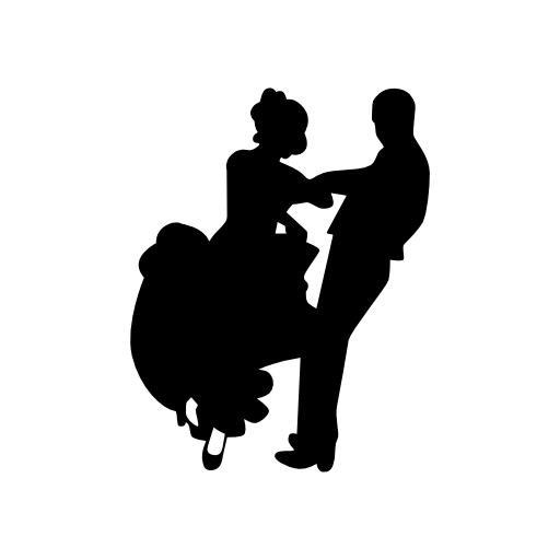 Flamenco dancers couple