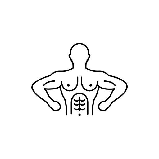 Male gymnast outline variant