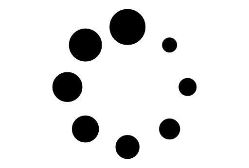 Spinner of dots