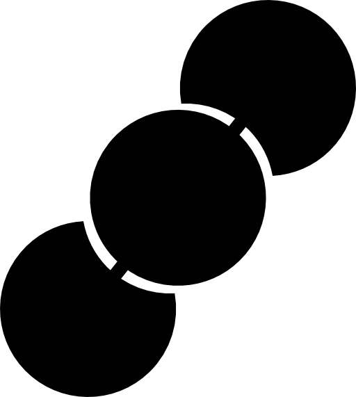 Three black circles