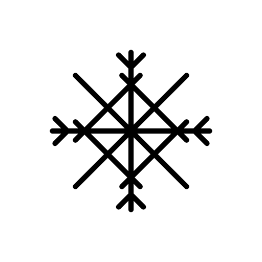 Snowflake winter shape