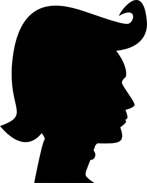 Hair style silhouette