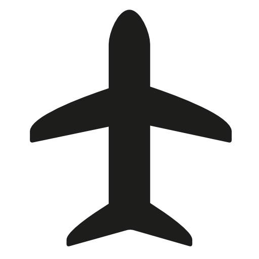 Airplane black shape