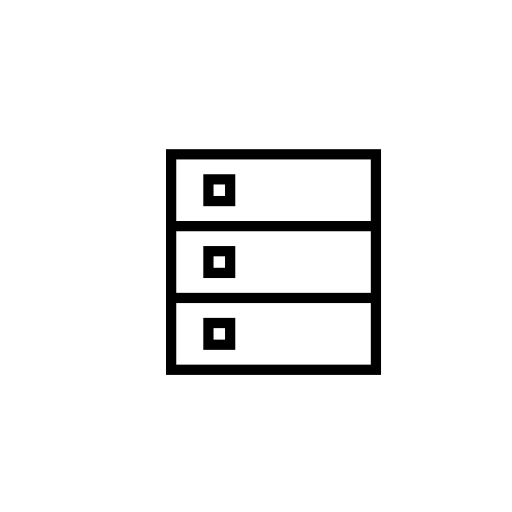 Three small stacked rods with small dots