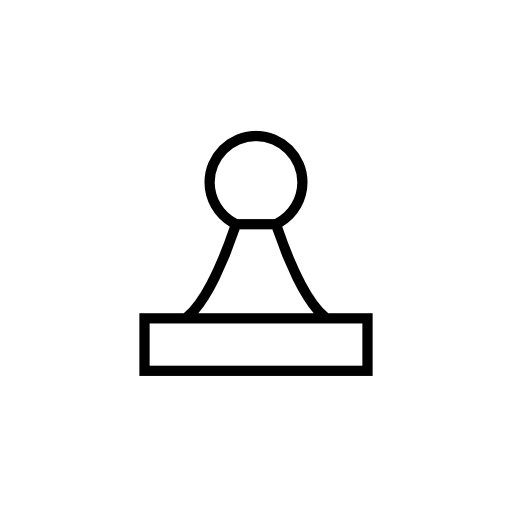 Chess pawn shape, IOS 7 interface symbol