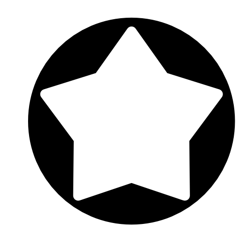 White star button