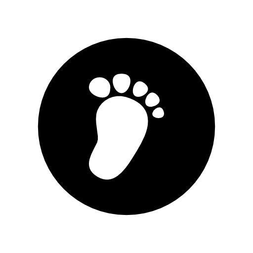 Cartoon footprint