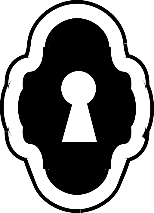 Keyhole old style design shape