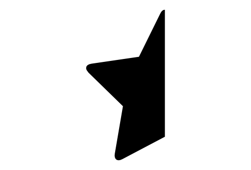 Half star shape