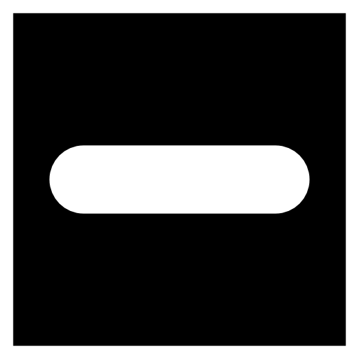 Minus sign in a square