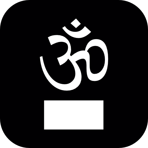 Om on square background