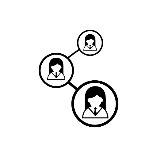 Women social connections graph