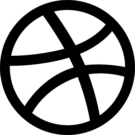 Basketball ball outline