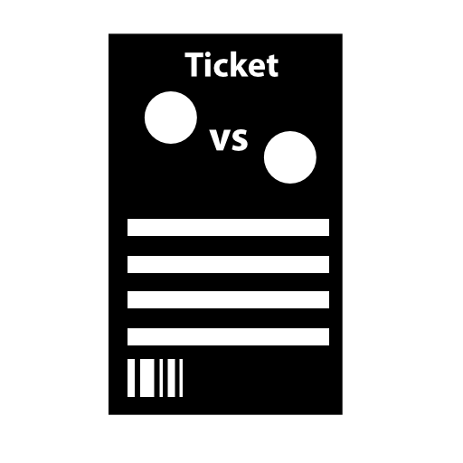 Football signal of a game announcement of one team vs other