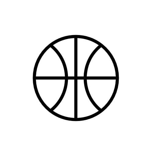 Basketball ball outline