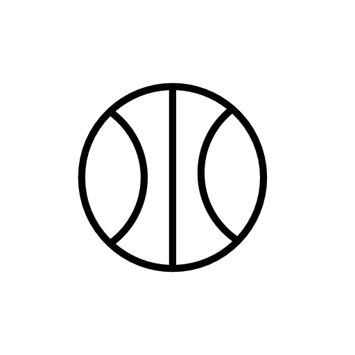 Basketball ball outline