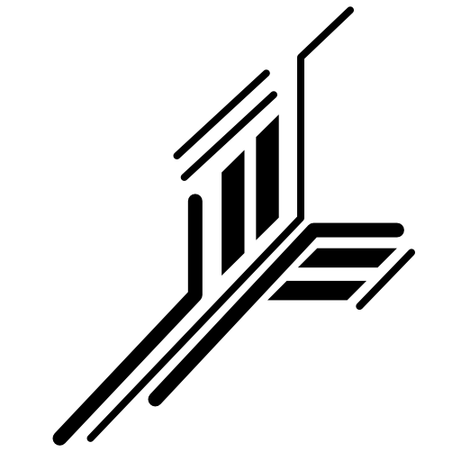 Electronic circuit of printed straight lines