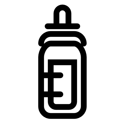 Baby bottle outline