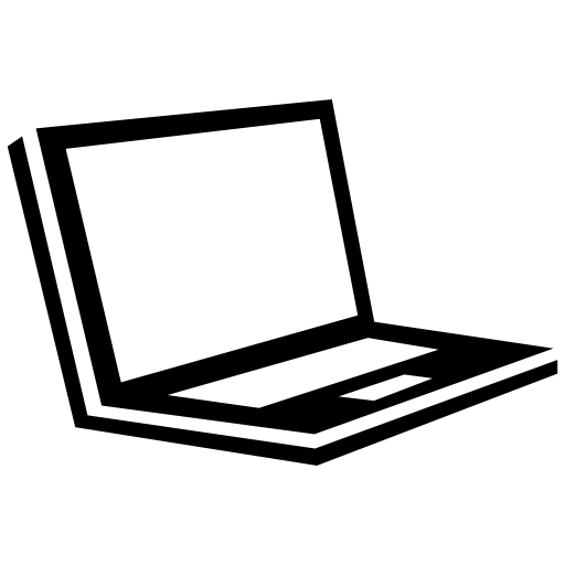 Laptop in perspective