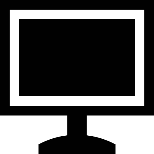 Screen in black