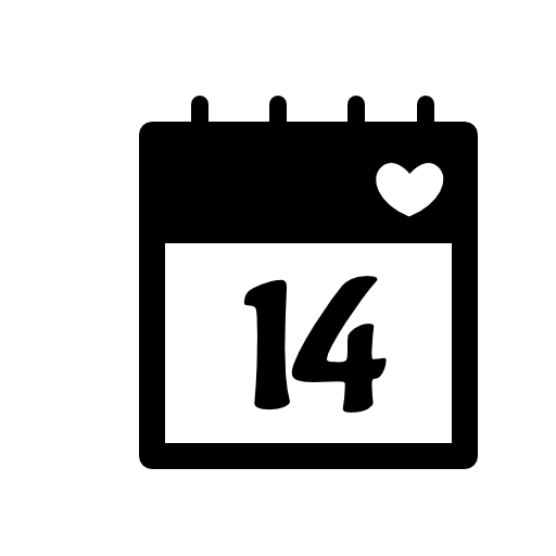 February 14 calendar page