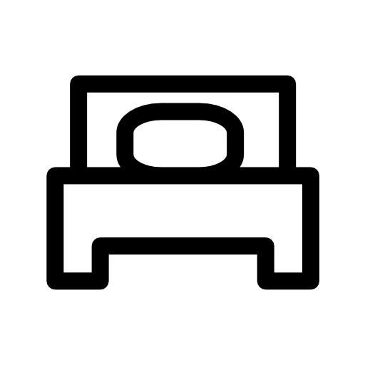 Single bed outline