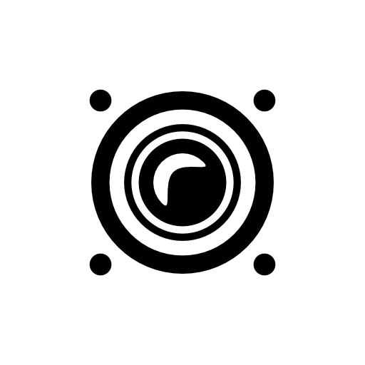 Speaker frontal audio interface symbol