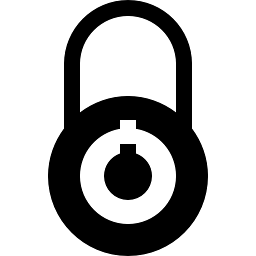 Padlock of circular shape