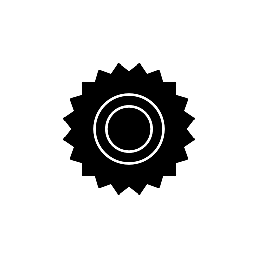 Cogwheel black variant of small cogs