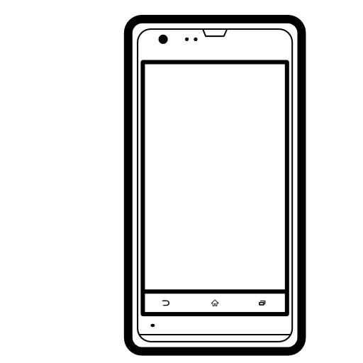 Mobile phone sony model outline